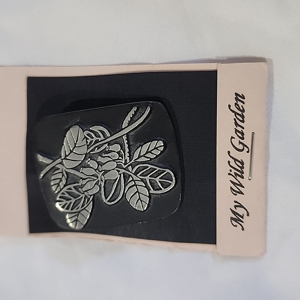 Rare Vintage Alice Seely Pewter Pin Brooch